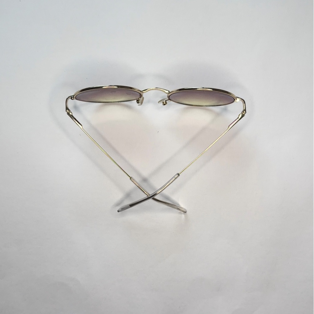 Groovy Round Gradient Sunglasses | Purple to Yellow - Picture 2 of 2
